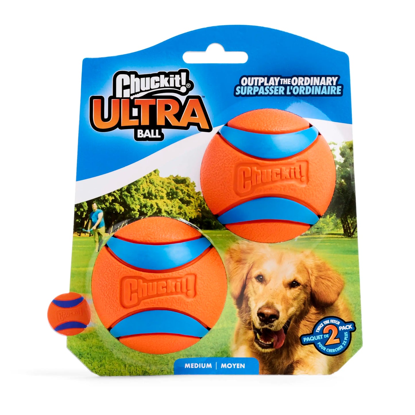 Chuckit! Ultra Dog Ball – Tough Rubber Fetch Ball, Floats on Water
