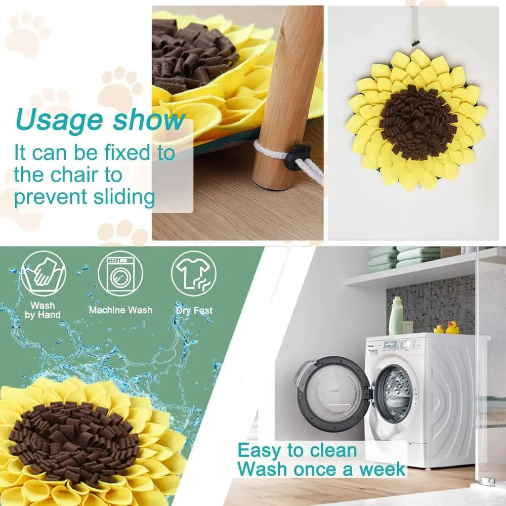 SniffPlay™ – Snuffle Mat Interactive Slow Feeder & Smell Training Toy for Dogs