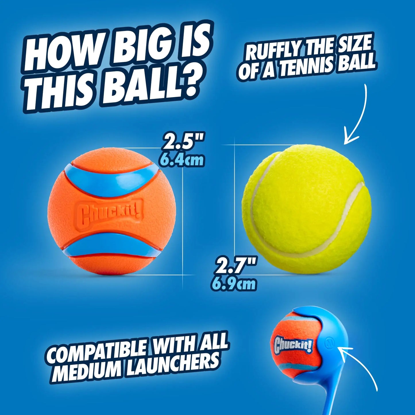 Chuckit! Ultra Dog Ball – Tough Rubber Fetch Ball, Floats on Water