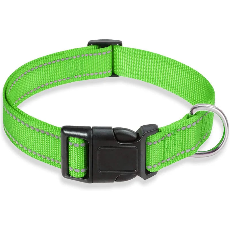 SafePaw™ – Reflective Adjustable Dog Collar Durable Safety Traction Strap