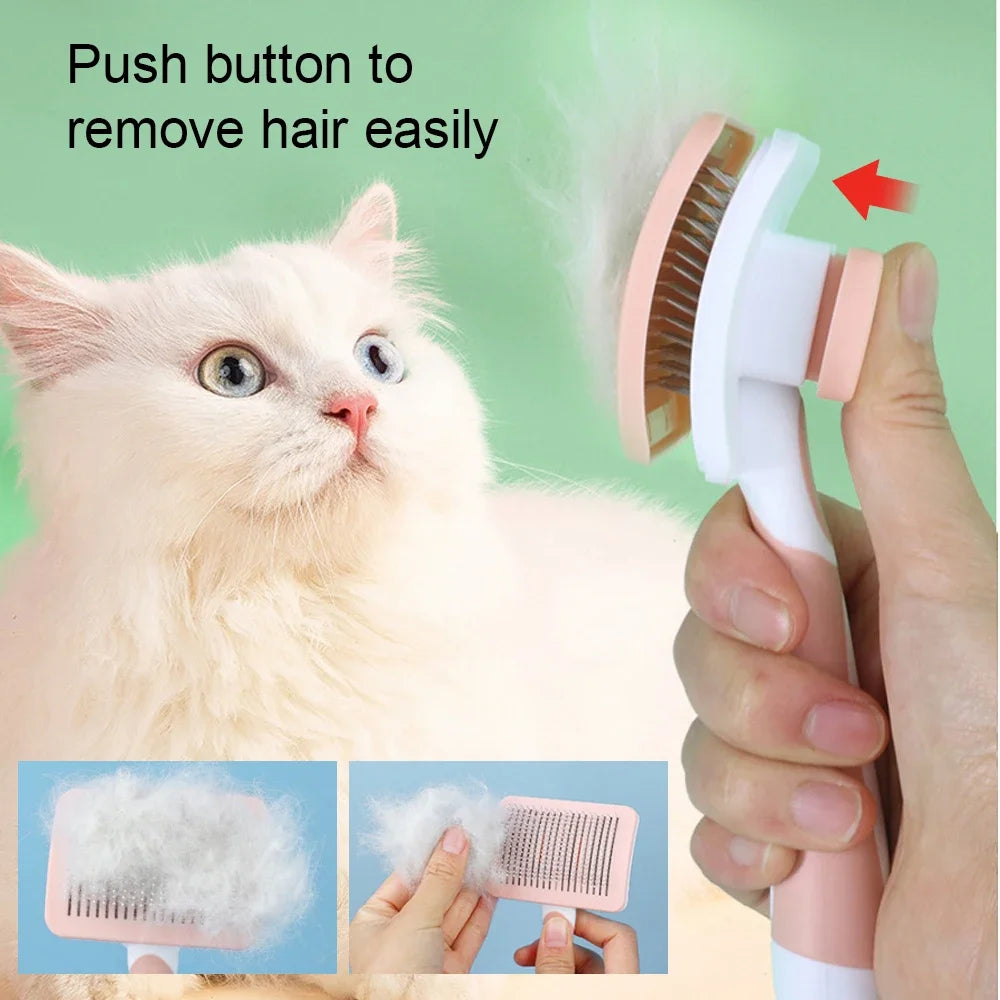 FurEase™ – Grooming Brush Hair Remover Comb for Long Hair Dogs