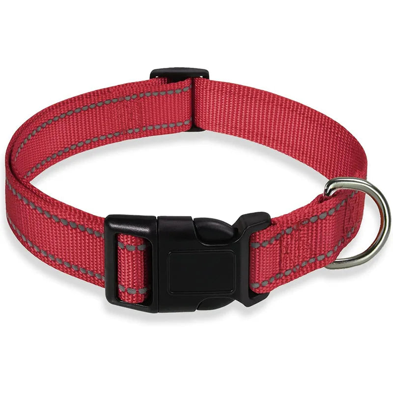 SafePaw™ – Reflective Adjustable Dog Collar Durable Safety Traction Strap