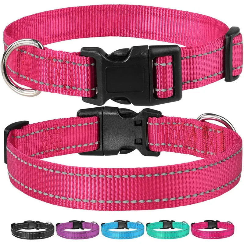 SafePaw™ – Reflective Adjustable Dog Collar Durable Safety Traction Strap