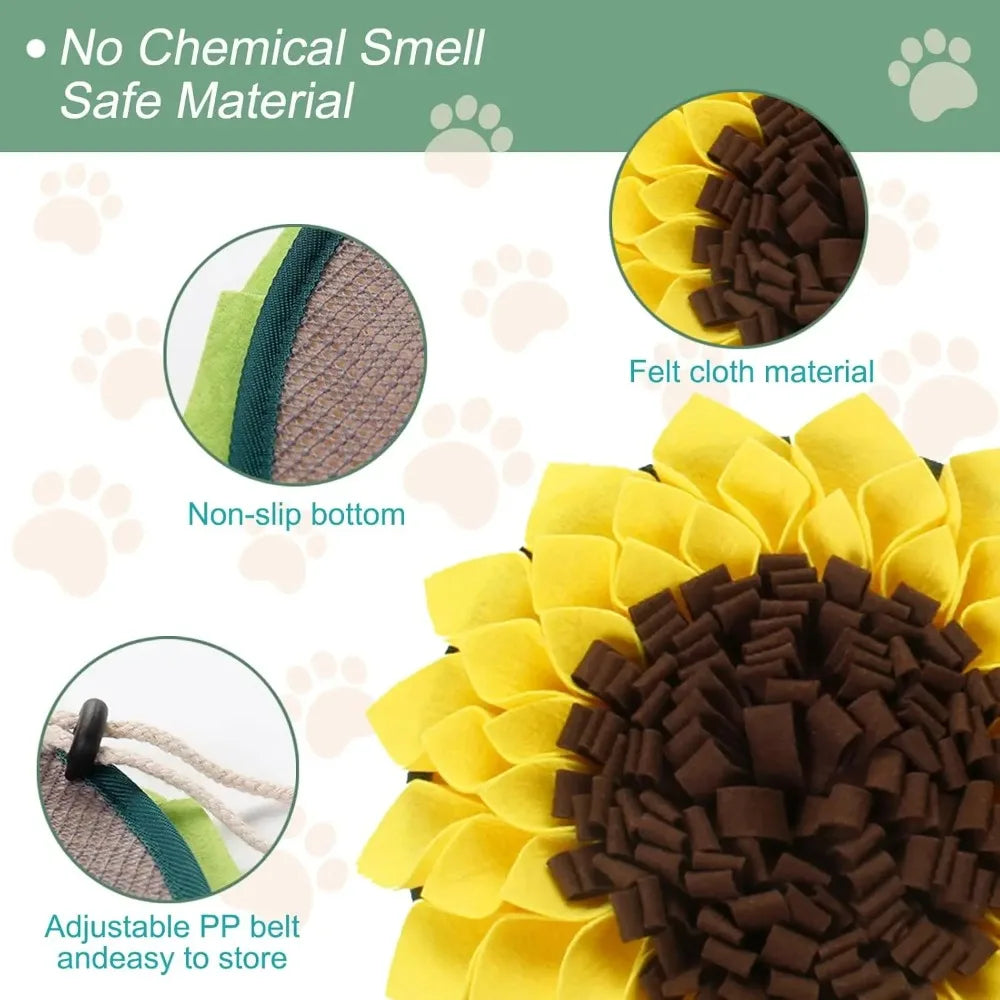 SniffPlay™ – Snuffle Mat Interactive Slow Feeder & Smell Training Toy for Dogs