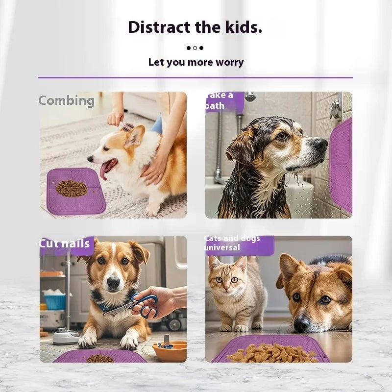 PawPal™ – Licking Mat Anti-Choke Slow Food Bowl for Pets