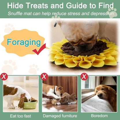 SniffPlay™ – Snuffle Mat Interactive Slow Feeder & Smell Training Toy for Dogs